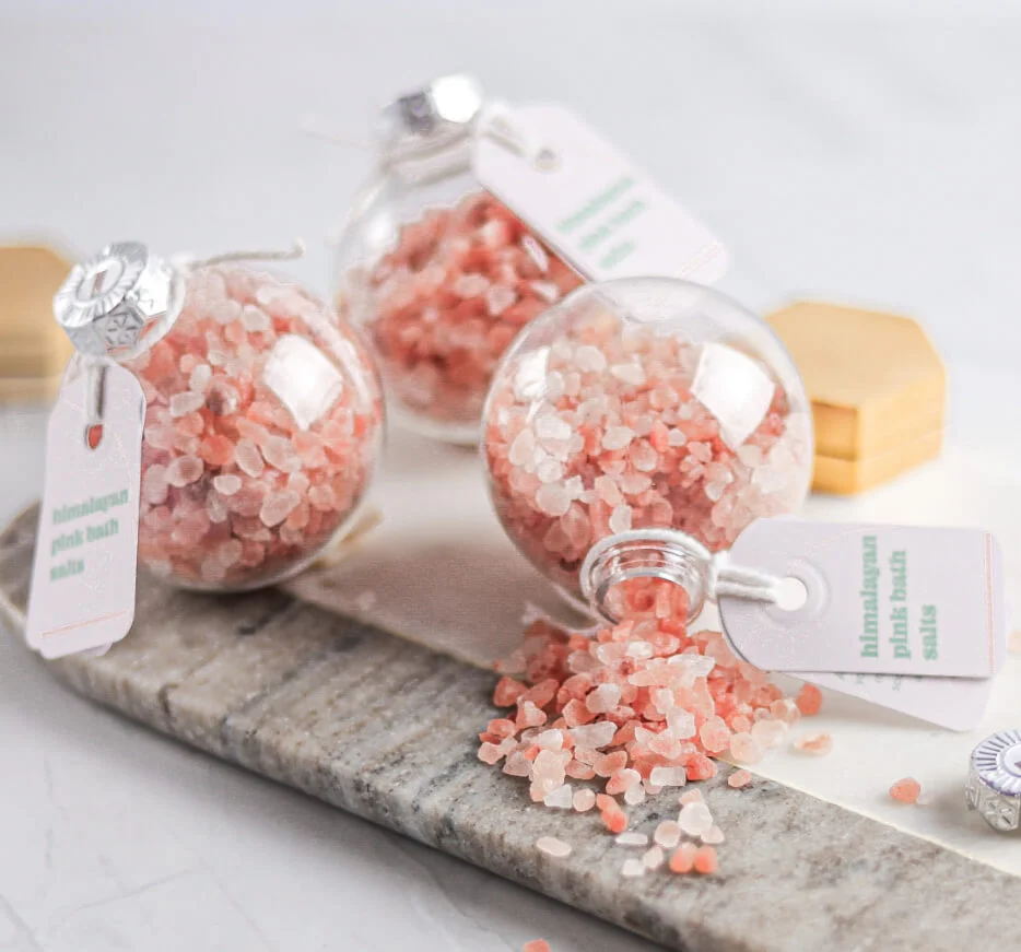 Pink Himalayan bath salts