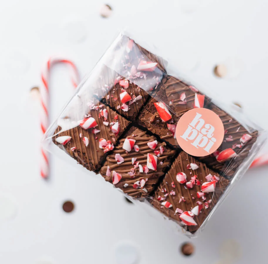 Chocolate fudge peppermint brownies