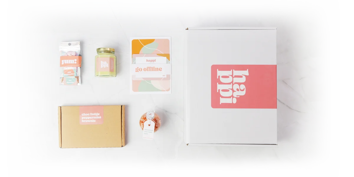 The Winter Wonderland box and its contents laid out
